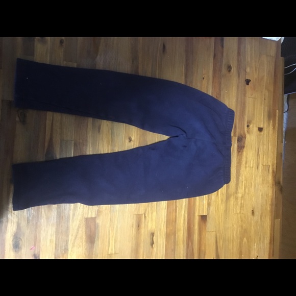 Navy blue girls joggers super fuzzy inside - Picture 6 of 8